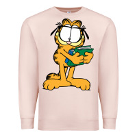 Pale Pink garfiel Premium Sweatshirt - linhVisuals