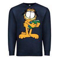 Navy garfiel Premium Sweatshirt - linhVisuals