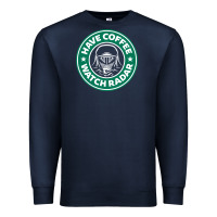 Navy have coffee, watch radar new Premium Sweatshirt - linhVisuals
