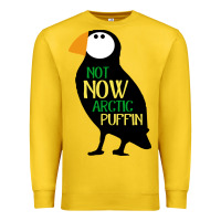 Lemon not now arctic puffin! ,  not now arctic puffin Premium Sweatshirt - linhVisuals