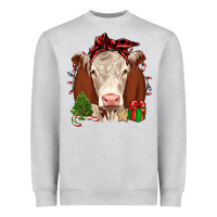 Heather Grey Christmas Hereford Heavyweight Sweatshirt - JahusDesignShop