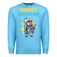 Ocean Blue badass grandma family mother grandma t shirt Premium Sweatshirt - linhVisuals