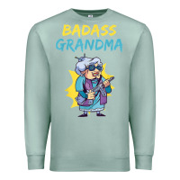 Seafoam badass grandma family mother grandma t shirt Premium Sweatshirt - linhVisuals