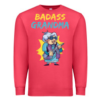 Cardinal badass grandma family mother grandma t shirt Premium Sweatshirt - linhVisuals