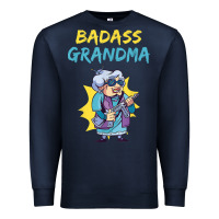 Badass Grandma Family Mother Grandma T Shirt Premium Sweatshirt | Teevron