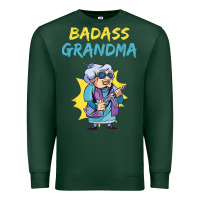 Sports Green badass grandma family mother grandma t shirt Premium Sweatshirt - linhVisuals