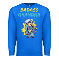 True Royal badass grandma family mother grandma t shirt Premium Sweatshirt - linhVisuals