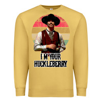 Antique Gold i'm your huckleberry Premium Sweatshirt - linhVisuals
