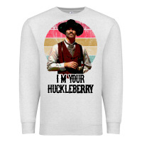 Oatmeal Heather i'm your huckleberry Premium Sweatshirt - linhVisuals