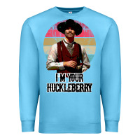 Ocean Blue i'm your huckleberry Premium Sweatshirt - linhVisuals