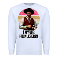 White i'm your huckleberry Premium Sweatshirt - linhVisuals