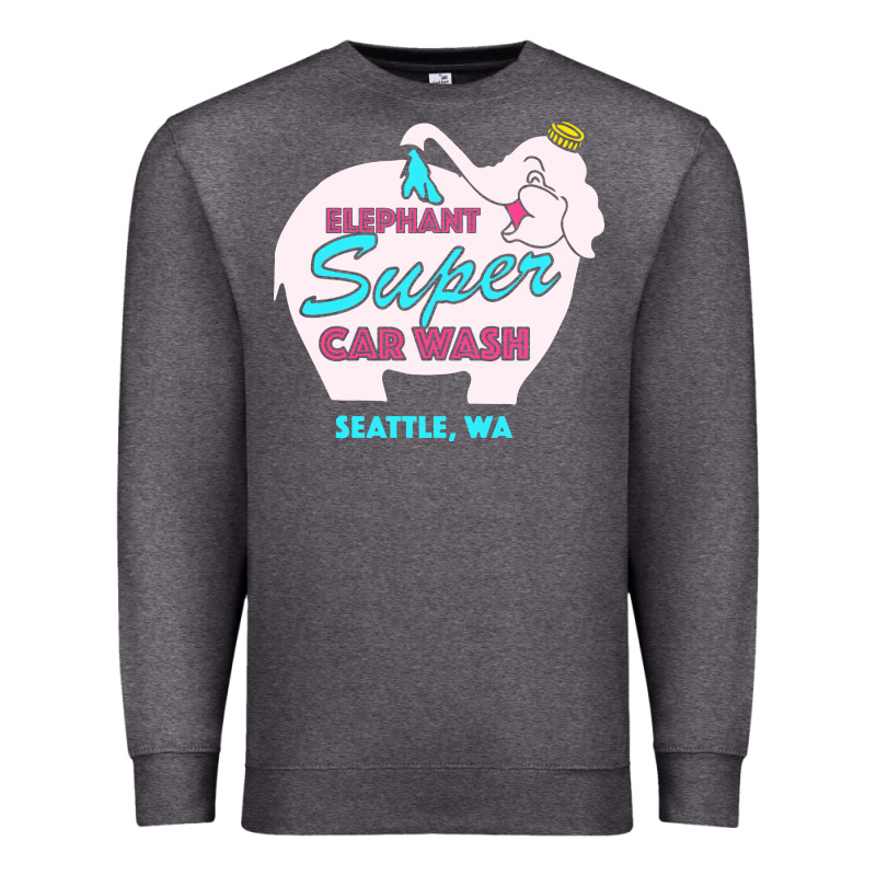 Pink Elephant Car Wash Premium Sweatshirt by linhVisuals | Teevron
