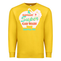 Lemon pink elephant car wash Premium Sweatshirt - linhVisuals