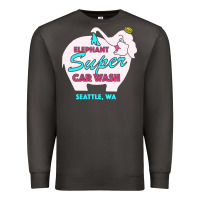 Smoke pink elephant car wash Premium Sweatshirt - linhVisuals