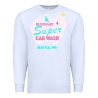White pink elephant car wash Premium Sweatshirt - linhVisuals