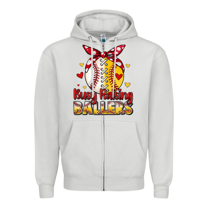 Busy Raising Ballers Zipper Hoodie by JahusDesignShop | Teevron