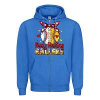 True Royal busy raising ballers Zipper Hoodie - JahusDesignShop