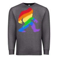 Charcoal Heather bigfoot t  shirt rainbow bigfoot t  shirt Premium Sweatshirt - linhVisuals