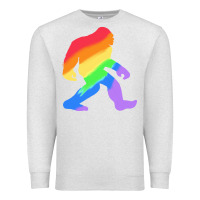 Oatmeal Heather bigfoot t  shirt rainbow bigfoot t  shirt Premium Sweatshirt - linhVisuals