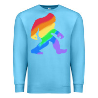 Ocean Blue bigfoot t  shirt rainbow bigfoot t  shirt Premium Sweatshirt - linhVisuals