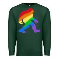 Sports Green bigfoot t  shirt rainbow bigfoot t  shirt Premium Sweatshirt - linhVisuals