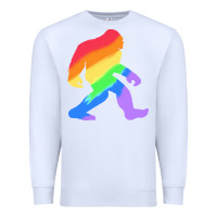 White bigfoot t  shirt rainbow bigfoot t  shirt Premium Sweatshirt - linhVisuals