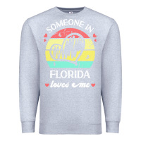 Heather Grey someone in florida loves me t  shirt someone in florida loves me funny Premium Sweatshirt - linhVisuals