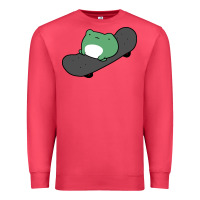 Cardinal skateboarding frog Premium Sweatshirt - linhVisuals
