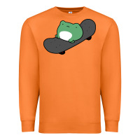 Carrot skateboarding frog Premium Sweatshirt - linhVisuals