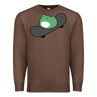Chestnut skateboarding frog Premium Sweatshirt - linhVisuals