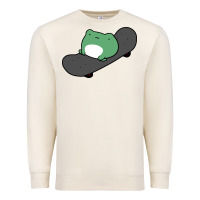 Sandshell skateboarding frog Premium Sweatshirt - linhVisuals