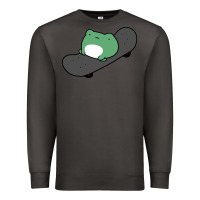 Smoke skateboarding frog Premium Sweatshirt - linhVisuals