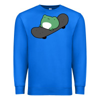 True Royal skateboarding frog Premium Sweatshirt - linhVisuals