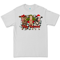 Dove Grey feliz navidad heifers front view Premium Tee - RanaPortraitStore