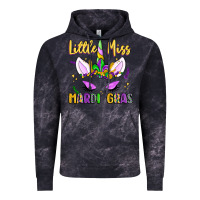 Cloud Black little miss mardi gras Vintage Hoodie - LillyAllenDesigns