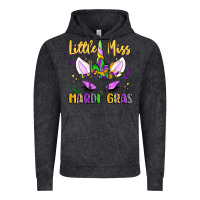 Vintage Black little miss mardi gras Vintage Hoodie - LillyAllenDesigns