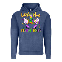 Vintage Denim little miss mardi gras Vintage Hoodie - LillyAllenDesigns