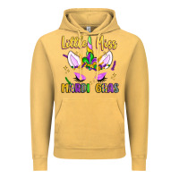 Vintage Mustard little miss mardi gras Vintage Hoodie - LillyAllenDesigns
