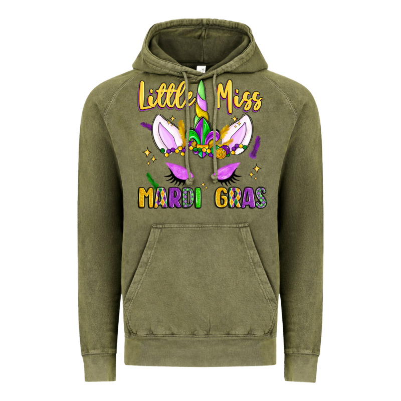 Little Miss Mardi Gras Vintage Hoodie by LillyAllenDesigns | Teevron
