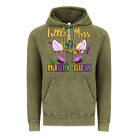 Vintage Olive little miss mardi gras Vintage Hoodie - LillyAllenDesigns