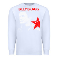 White billy bragg müsic Premium Sweatshirt - linhVisuals