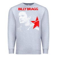 Heather Grey billy bragg müsic Premium Sweatshirt - linhVisuals