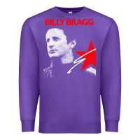 Purple billy bragg müsic Premium Sweatshirt - linhVisuals