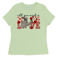 Matcha Skeleton all you need is love Ladies Tee - FaDigitalArtStudio