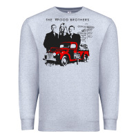 Heather Grey the wood brothers blues Premium Sweatshirt - linhVisuals