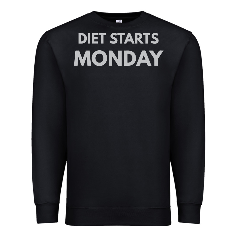 Diet Starts Monday Premium Sweatshirt by linhVisuals | Teevron