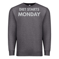 Charcoal Heather diet starts monday Premium Sweatshirt - linhVisuals