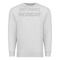 Dove Grey diet starts monday Premium Sweatshirt - linhVisuals