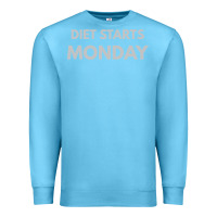 Ocean Blue diet starts monday Premium Sweatshirt - linhVisuals