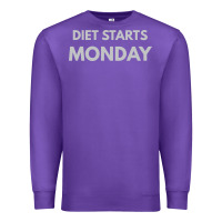 Purple diet starts monday Premium Sweatshirt - linhVisuals